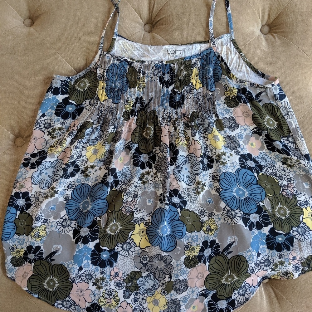 Loft floral tank top